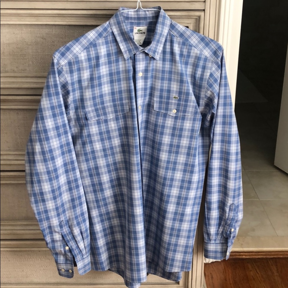 Men’s button down long sleeve Lacoste Size 40